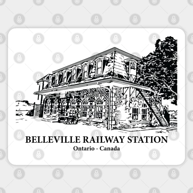 Belleville Railway Station - Ontario Magnet by Lakeric